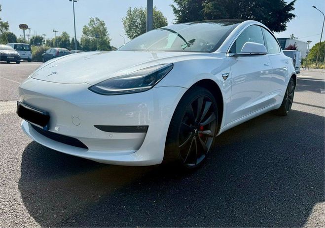 Tesla Model 3 dual motor performance Blanc de 2020
