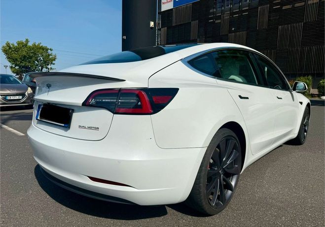Tesla Model 3 dual motor performance Blanc de 2020
