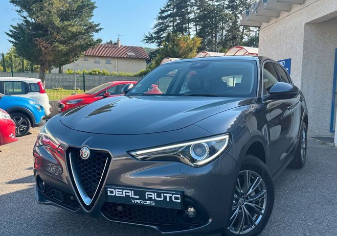 Alfa romeo Stelvio 2.2 Diesel 180ch Lusso Q4 AT8 Gris de 2018