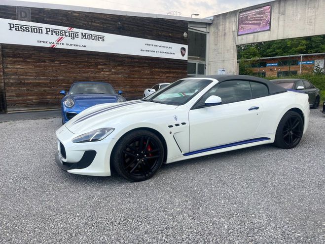 Maserati Grancabrio 4.7S V8 460cv boite ZF MC Stradale blanc de 2016