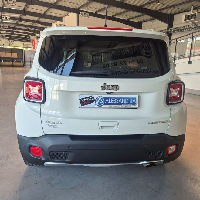 Jeep Renegade 1.4 I MultiAir S&S 170 ch 4x4 Limite Blanc de 2018