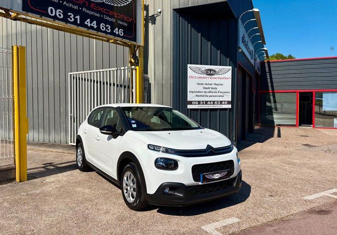 Citroen C3 III 1.2l 82 feel business 51700km Blanc de 2019