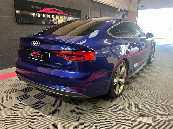 Audi A5 Sportback V6 3.0 TDI 218 CV S tronic 7 Q Bleu de 2017