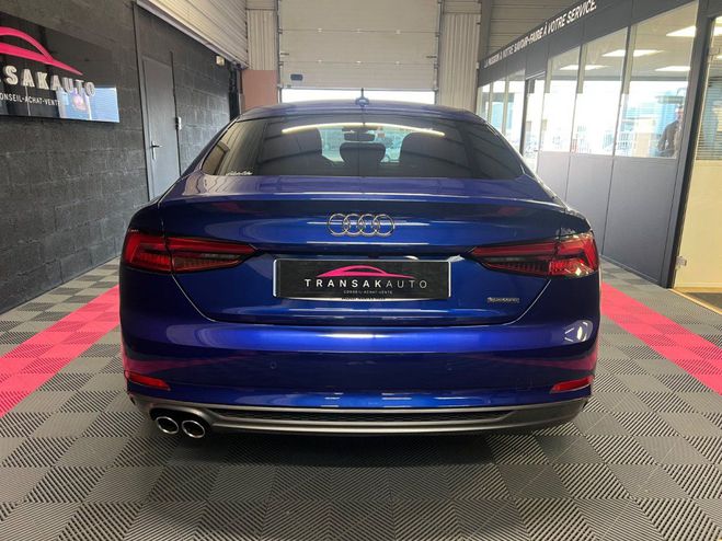 Audi A5 Sportback V6 3.0 TDI 218 CV S tronic 7 Q Bleu de 2017