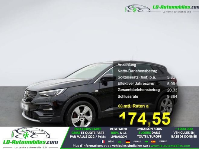 Opel Grandland X 1.2 Turbo 130 ch BVA Noir M�tallique de 2020