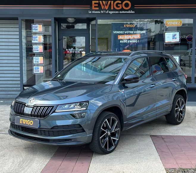 Skoda Karoq 1.6 tdi 116ch scr sportline dsg7 suivi c Gris de 2020