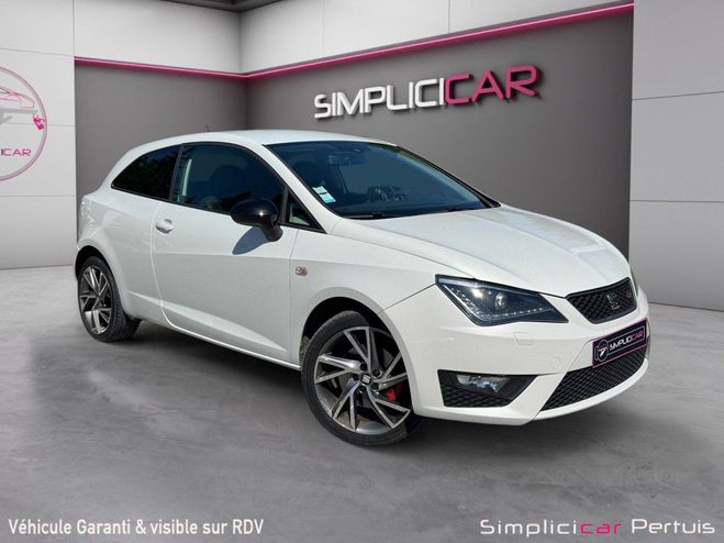 Seat Ibiza 1.4 TSI FR 140 ch Start/Stop attelage re Blanc de 2014