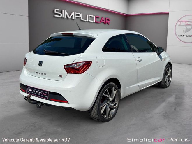 Seat Ibiza 1.4 TSI FR 140 ch Start/Stop attelage re Blanc de 2014