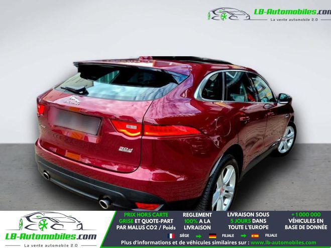 Jaguar F Pace 3.0 D - 300 ch AWD BVA Rouge M�tallique de 2016