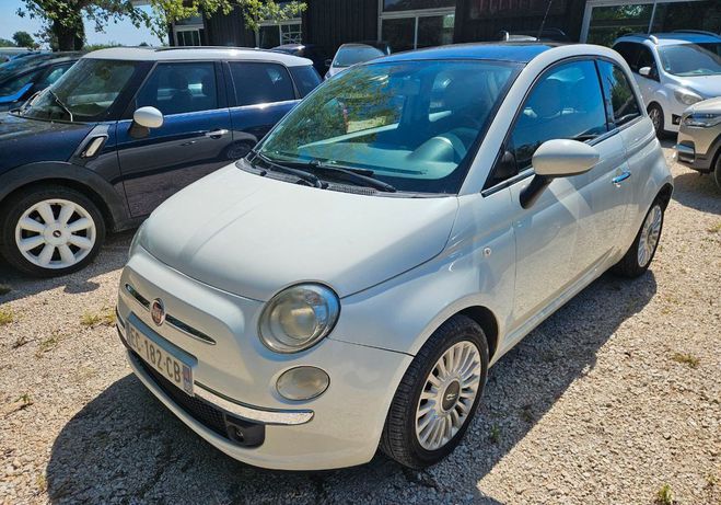 Fiat 500 1.2i 69 cv lounge garantie revise embray Blanc de 2010