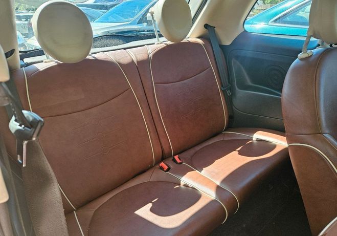 Fiat 500 1.2i 69 cv lounge garantie revise embray Blanc de 2010