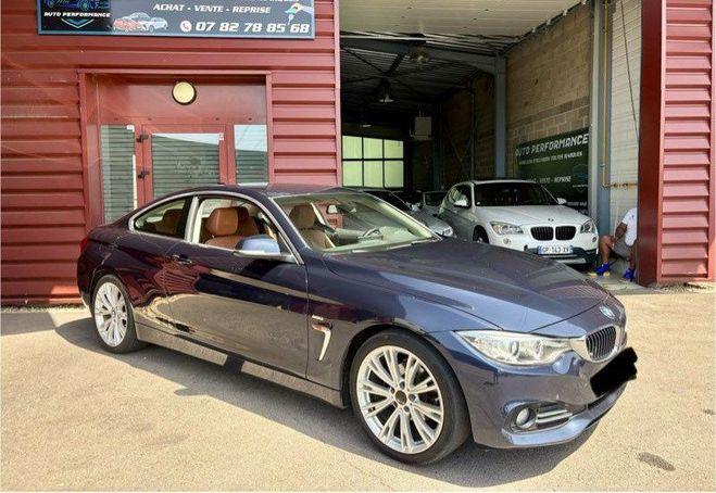 BMW Serie 4 418 d 150cv pack luxe cuir gps leds 2016 Bleu de 2016