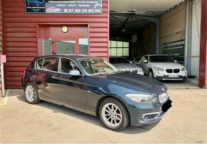 BMW Serie 1 114d 95cv pack luxe cuir gps phase 3 cli Bleu de 2016