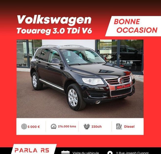 Volkswagen Touareg 3.0 TDi V6 230ch Noir de 2007