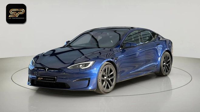 Tesla Model S Long Range 100 kWh * 670 ch * Toit Panor Bleu de 2023