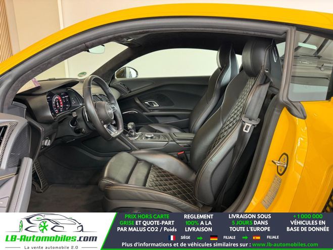 Audi R8 V10 Plus 5.2 FSI 610 BVA Quattro Jaune de 2017