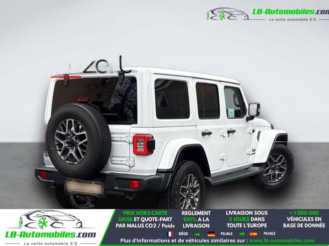 Jeep Wrangler Unlimited 4xe 2.0 l T 380 ch 4x4 BVA Blanc de 2021