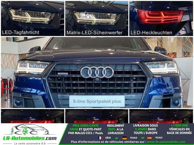 Audi Q7 50 TDI 286 BVA Quattro 7pl Bleu M�tallique de 2019