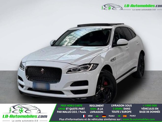 Jaguar F Pace 2.0 - 250 ch AWD BVA Blanc M�tallique de 2019