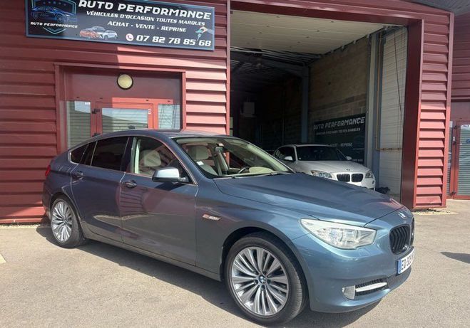 BMW Serie 5 530 gt 3.0 d 245cv pack luxe cuir gps bv Bleu de 2010