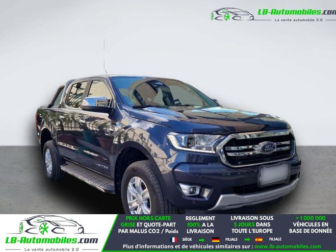 Ford Ranger DOUBLE CABINE 2.0 213 BVA Bleu de 2021