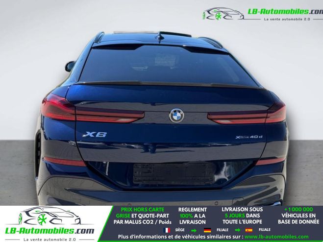 BMW X6 xDrive40d 340 ch BVA Bleu M�tallique de 2021