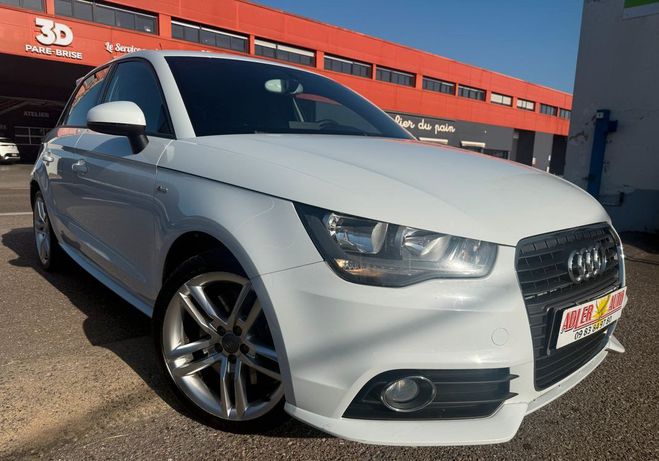 Audi A1 Sportback 2.0 TDI 143ch S line Boite Rap Blanc de 2013