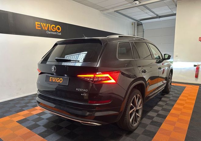 Skoda Kodiaq 2.0 tdi 190 scr sportline dsg7 4x4 7 pla Noir de 2018