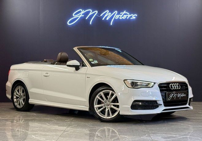 Audi A3 iii cabriolet 2.0 tdi 150 s line tronic  Blanc de 2014