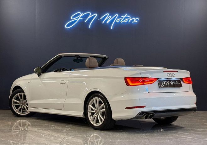 Audi A3 iii cabriolet 2.0 tdi 150 s line tronic  Blanc de 2014