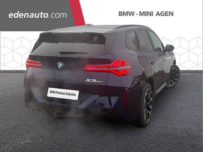 BMW X3 X3 30e xDrive 299 ch BVA8 M Sport 5p TANSANITBLAU II METALLIC de 2025