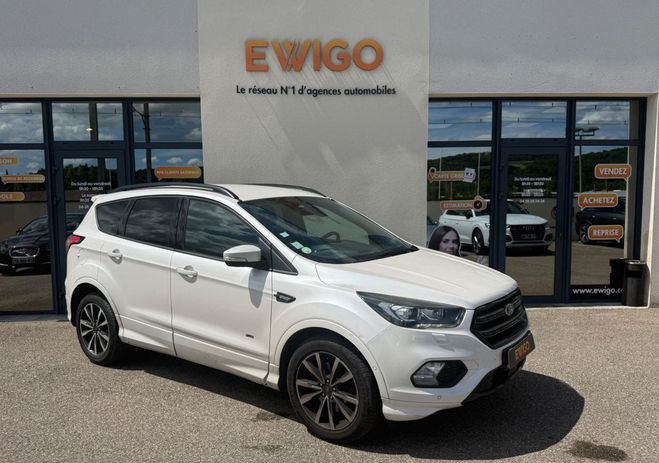 Ford Kuga 2.0 tdci 180cv 4x4 powershift st-line ca Blanc de 2017