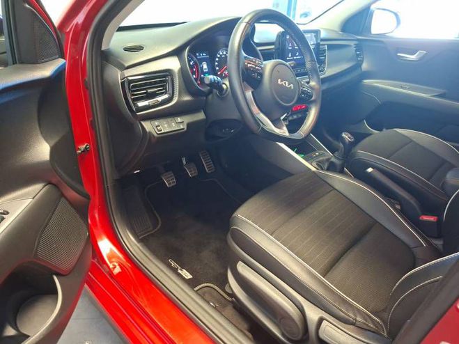 Kia Rio 1.0 T-GDi 100 ch MHEV iBVM6 GT Line rouge de 2022