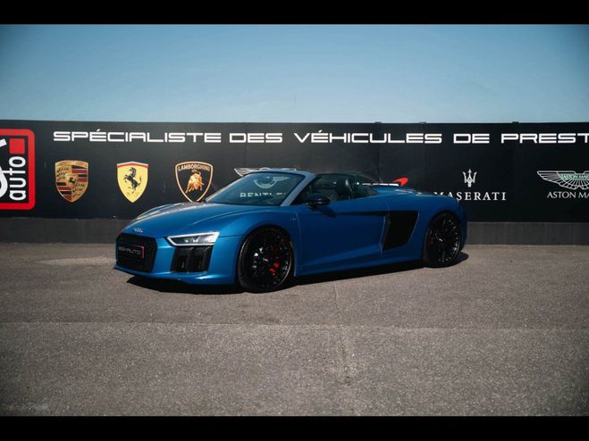 Audi R8 Spyder V10 Plus - 5.2l - 610ch - Milltek Bleu M�talis� de 2017