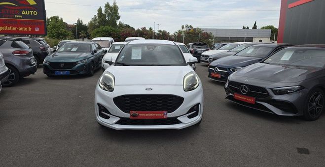 Ford Puma 1.0 EcoBoost 125 ch mHEV SetS BVM6 ST-Li Blanc de 2021