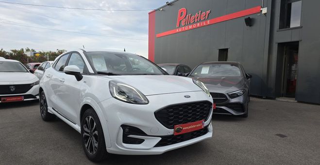 Ford Puma 1.0 EcoBoost 125 ch mHEV SetS BVM6 ST-Li Blanc de 2021