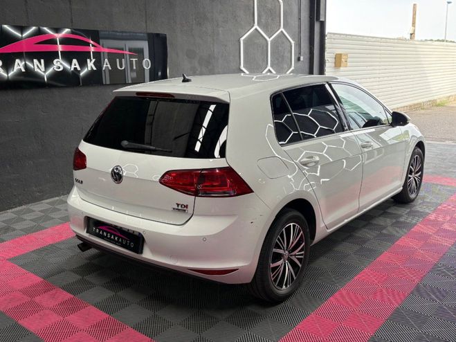 Volkswagen Golf 7 1.6 TDi 110 ch ALLSTAR ~ CAMERA DE REC Blanc Blanc de 2016