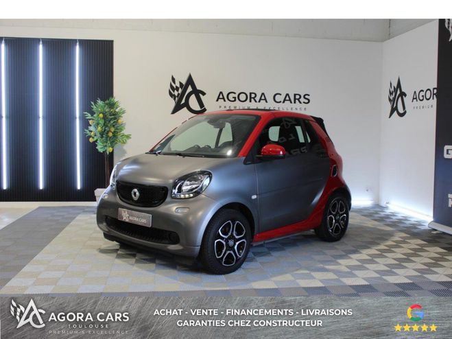 Smart Fortwo Cabrio 0.9i - 90 ch S&S - BV Twinamic CA GRIS FONCE de 2016