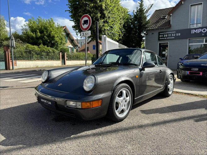 Porsche 911 3.6i - manuelle - TYPE 964 COUPE Carrera GRIS FONCE de 1989