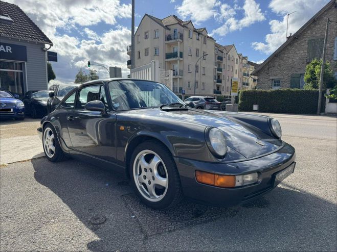 Porsche 911 3.6i - manuelle - TYPE 964 COUPE Carrera GRIS FONCE de 1989