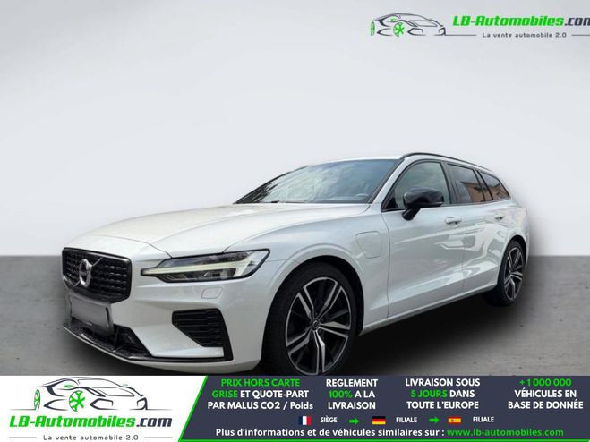 Volvo V60 T6 AWD 253 ch + 145 ch BVA Blanc M�tallique de 2020