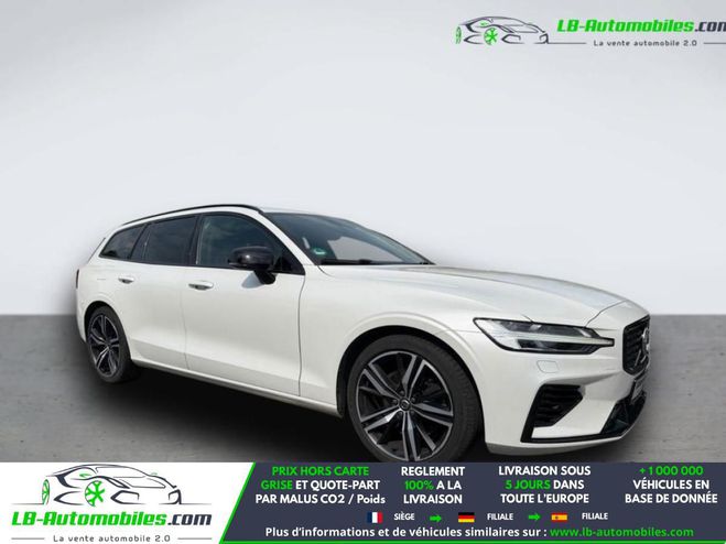 Volvo V60 T6 AWD 253 ch + 145 ch BVA Blanc M�tallique de 2020