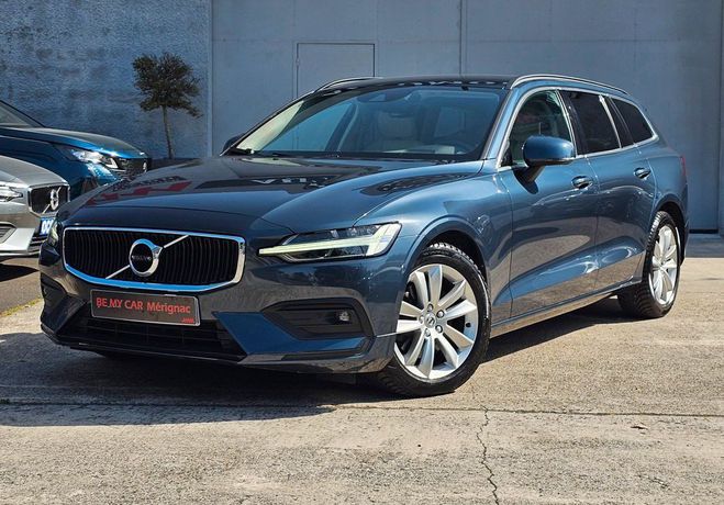 Volvo V60 Superbe b4 197cv 2021 cuir 1�main Bleu de 2021