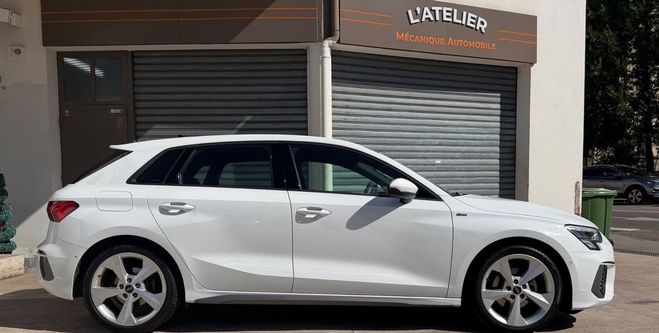 Audi A3 Sportback iv 35 tfsi 150 mhev s line tro Blanc de 2023