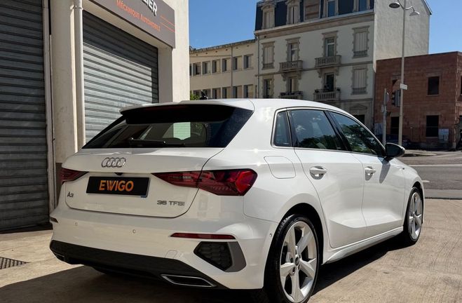 Audi A3 Sportback iv 35 tfsi 150 mhev s line tro Blanc de 2023