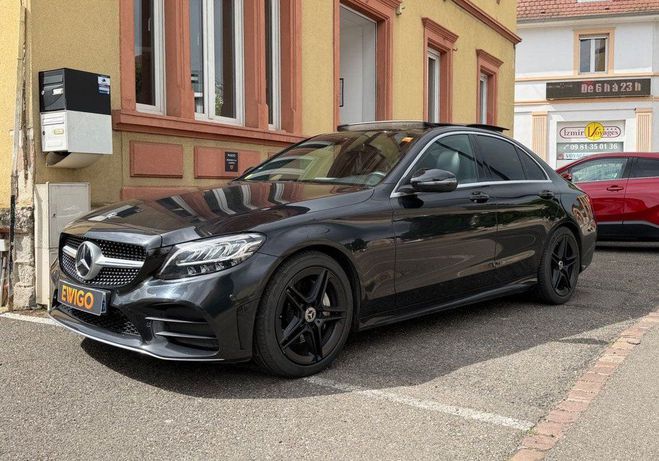 Mercedes Classe C 2.0 220 D 195 AMG LINE BVA ENTRETIEN FUL Noir de 2019