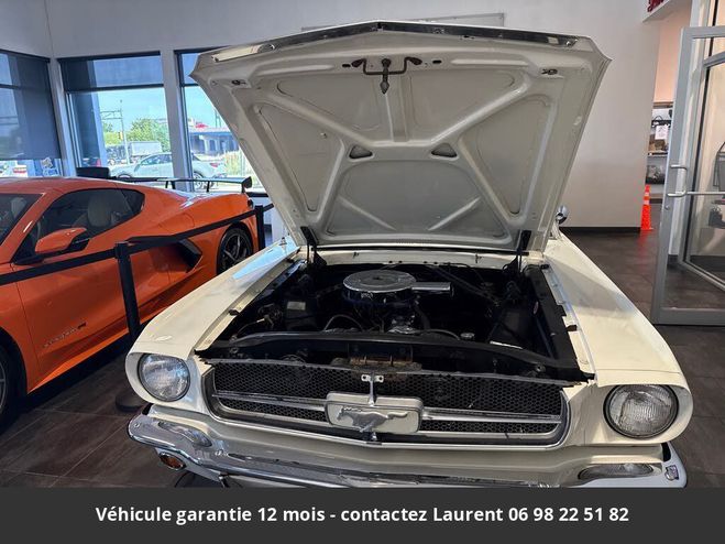 Ford Mustang 1965 coupe 289 ci v8 271 hp k 4 vitesses Blanc de 1965