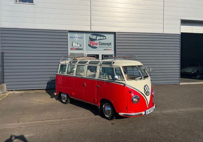 Volkswagen T1 VW Split Bus 23 fen�tres Safari Rouge de 1962