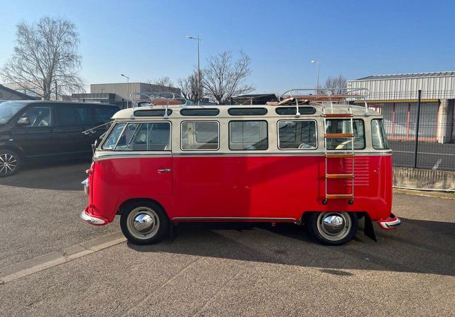 Volkswagen T1 VW Split Bus 23 fen�tres Safari Rouge de 1962