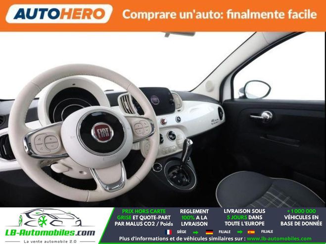 Fiat 500 1.2 69 ch BVA Blanc M�tallique de 2018